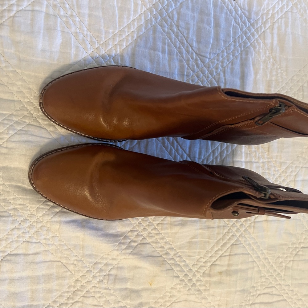 Madewell Brown Leather Ankle Boots